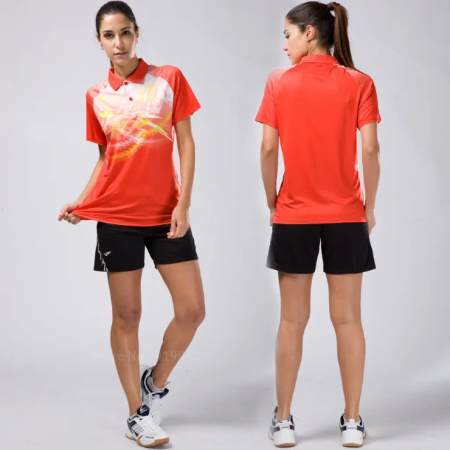 Free shipping 2017 Quick dry table tennis clothing woman badminton