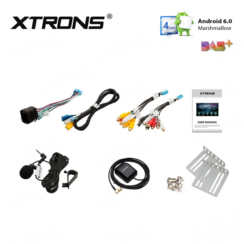 Perfect XTRONS Universal 6.95" Digital Touch Screen Head unit Android Car Multimedia DVD Player Radio Stereos Steering wheel GPS RDS OBD 5