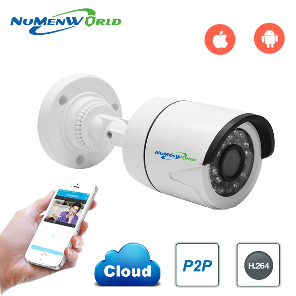 

1280 x 960P 1.3MP Waterproof Bullet IP Camera 24LED Outdoor CCTV Camera ONVIF Night Vision P2P IP Security Cam with IR-Cut