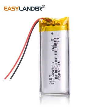 

1000mah lithium-ion polymer battery 3.7 V 102050 For MP3 MP4 MP5 GPS KTV household battery amplifier audio computer microphone