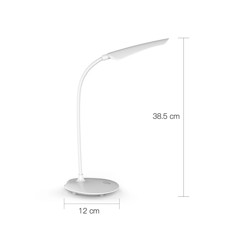 Светодиодный сенсорный переключатель включения/выключения настольная лампа светильник зарядки защита глаз настольная лампа складной вращающийся 360 градусов шланг лампа