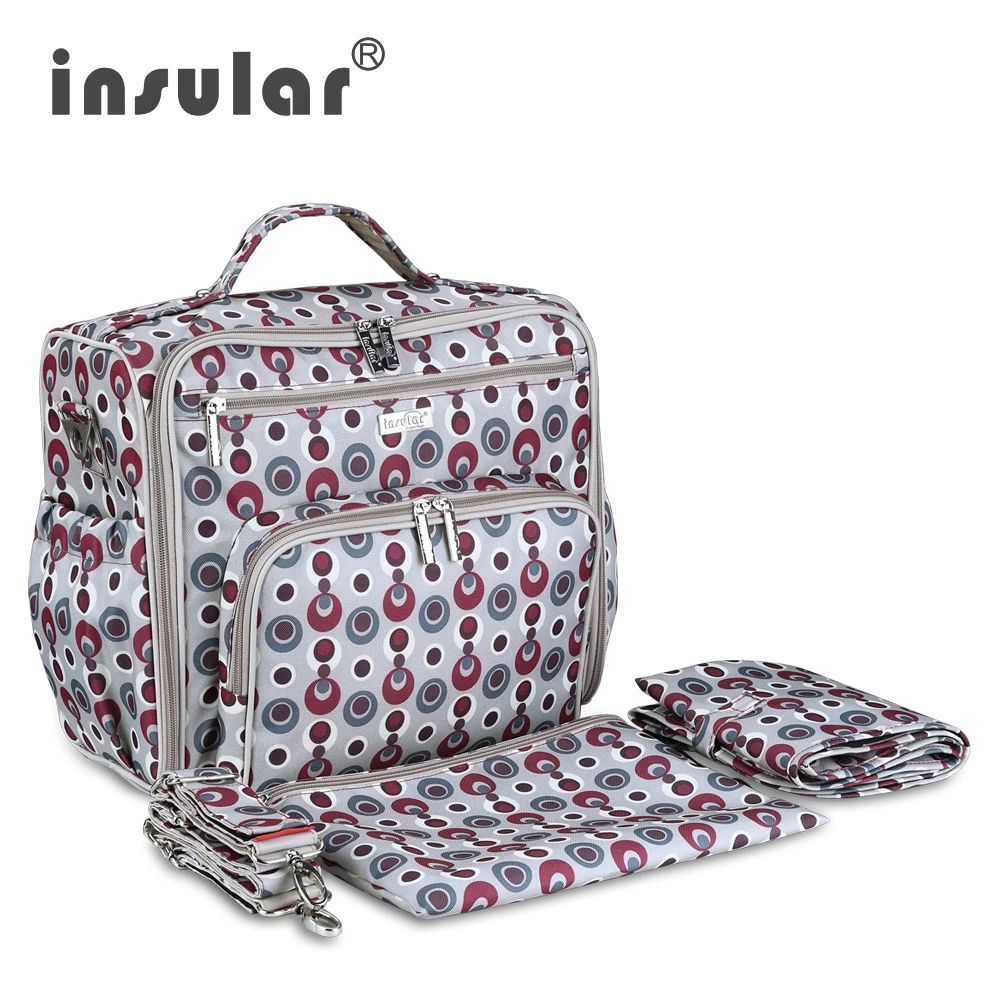 Insular/Новое поступление; элегантные детские подгузники; сумка для пеленания; многофункциональная женская сумка-тоут; сумка для мамы и ребенка; сумка для коляски