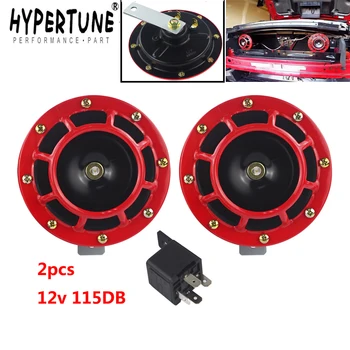 

Hypertune - 2pcs 12v 115DB Super Loud Compact Electric Blast Tone Air Horn Kit For Motorcycle Car HT-LB31