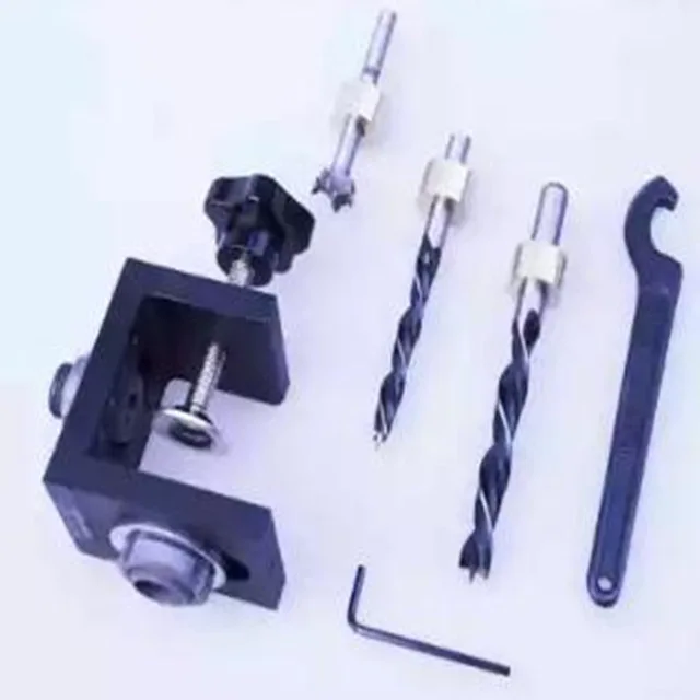 

3 In 1 Dowel Jig Wood Hole Drilling Dowelling Jig Tool Kit for Woodworking