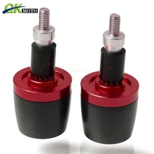 Универсальные мотоциклы ручной грузики руля наконечники для yamaha ybr 125 xt600 KAWASAKI Vespa GTS 300 bmw s1000xr Honda XADV750 ktm