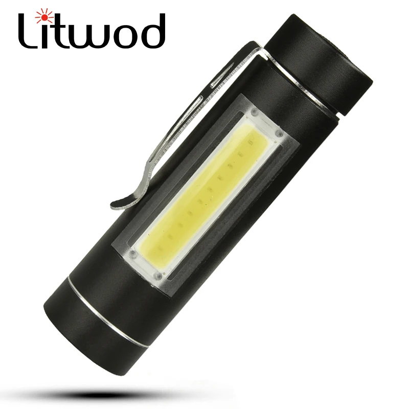Litwod Z20 1705B светодиодный фонарик 4000лм XM-L T6/COB Zoomable 4 режима алюминиевый фонарь для кемпинга фонарь для аккумулятора 18650