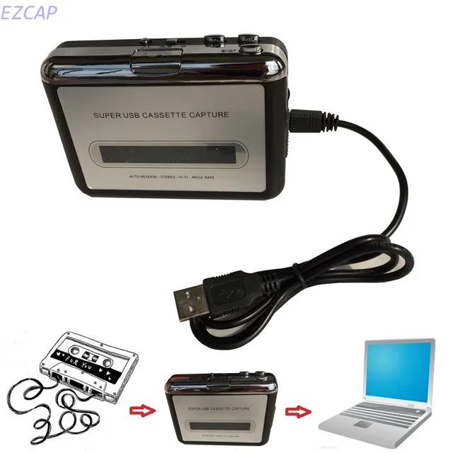 Enregistreur à Cassettes CD convertir en MP3 WAV, convertir Cassette À