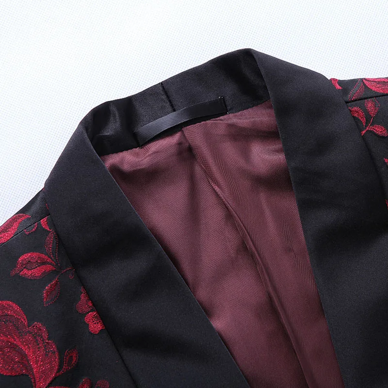 2019 autumn and winter new large size men's suit blazer high quality men's jacquard suit embroidery dress men's wild single West 2019 autumn and winter new large size men's suit blazer high quality men's jacquard suit embroidery dress men's wild single West
