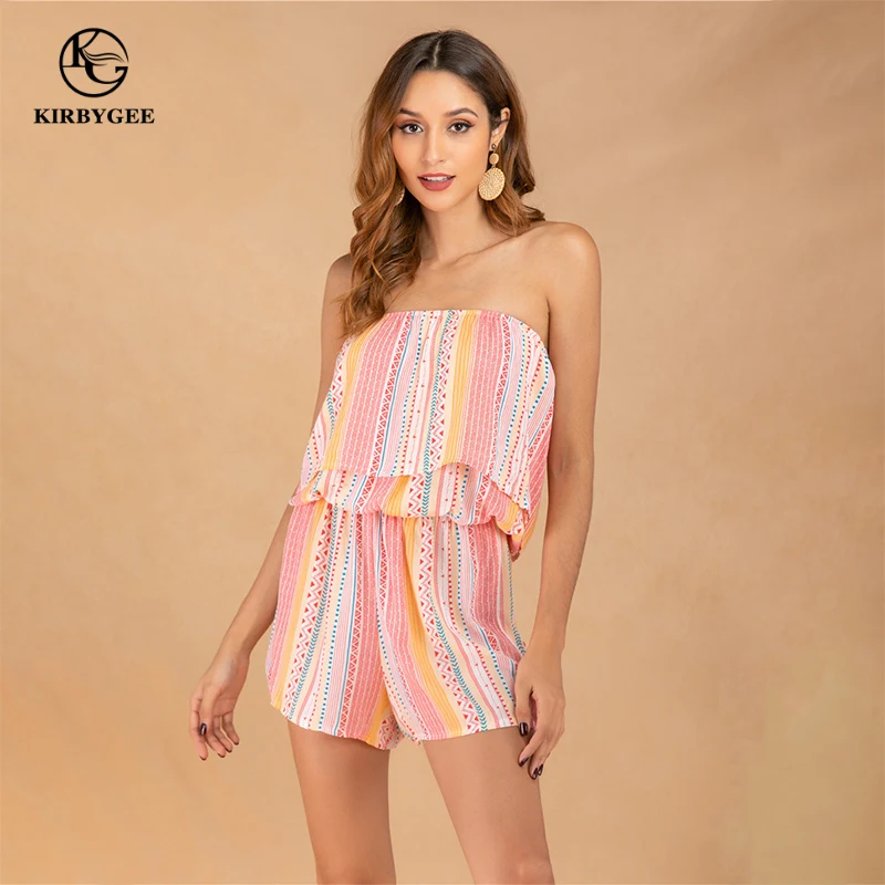 strapless beach playsuit