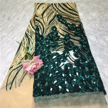

African Lace Fabric 2019 Embroidered Nigerian Laces Fabric Bridal High Quality French Tulle Lace Fabric For Wedding 2L30D13-11