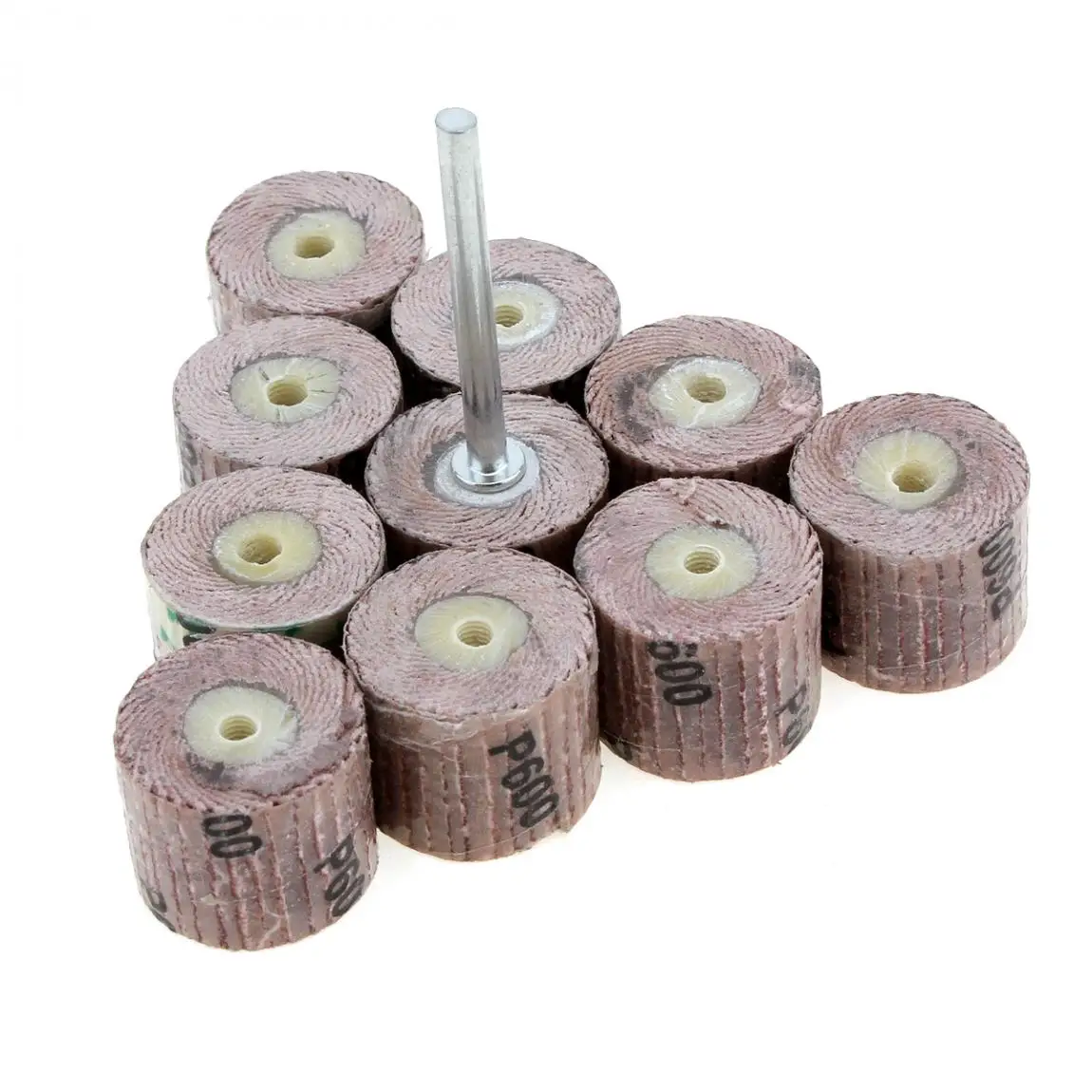 10Pcs Dremel Accessories 600 Grit Sanding Flap Disc Grinding Sanding