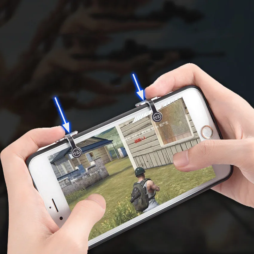  Phone Gamepad Trigger Fire Button Aim Key with phone holder Smart phone Mobile Games L1R1 Shooter C