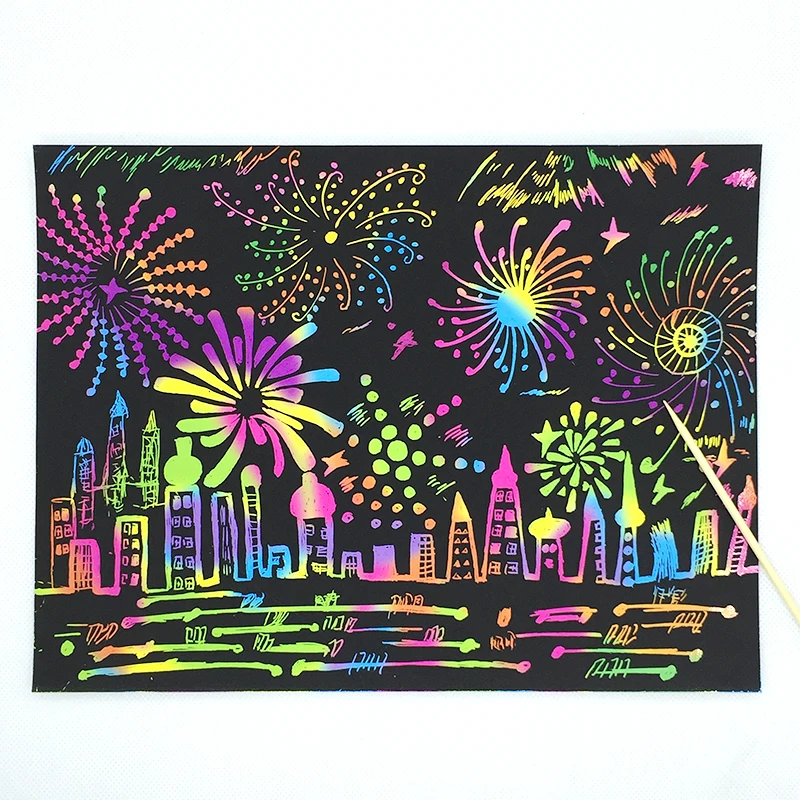 Desenho de Papel de Tamanho Imagem para Fornecedores Escola do Jardim de Infância cm do Bebê dos Miúdos Crianças Brinquedos Pintura Raspagem a4 - 28*21 Desenho 50 Pcs 10 de papel de tamanho A4 28*21 cm