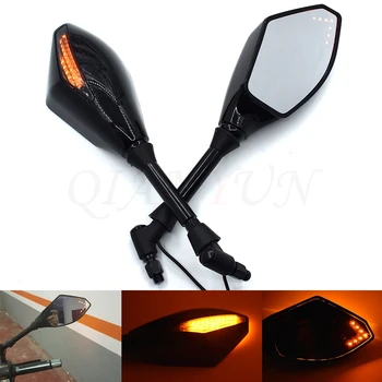 

Motorcycle LED Turn Lights Side Mirrors Turn Signal Indicator Rearview Mirror For Aprilia RS125 SHIVER/GT DORSODURO 750 1200