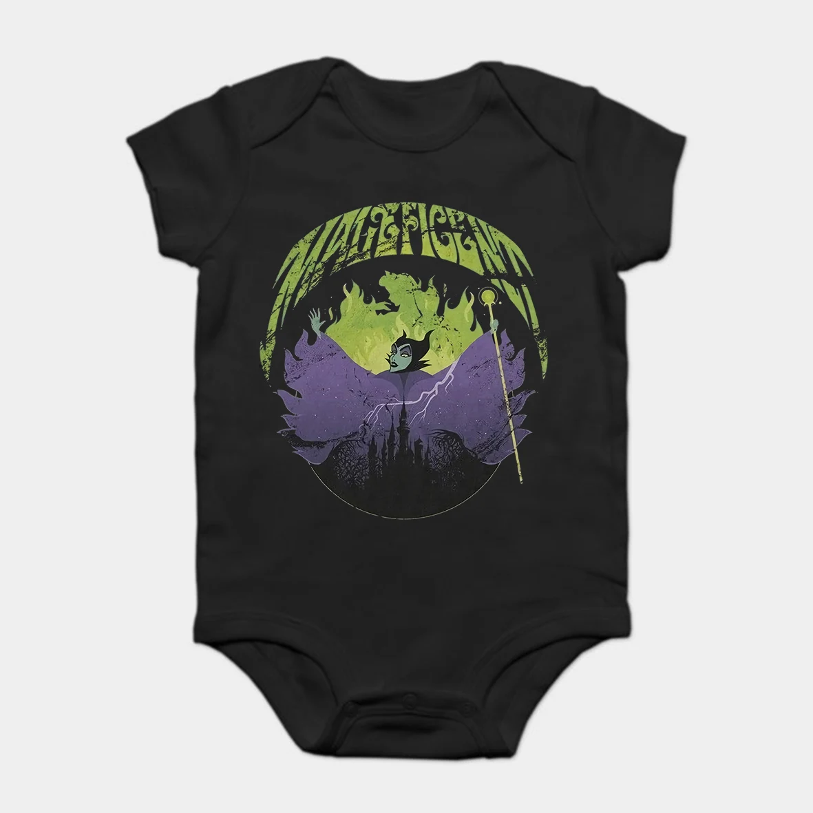 

Baby Onesie Baby Bodysuits kid t shirt Cheap Graphic Sleeping Beauty Maleficent Flames Tees
