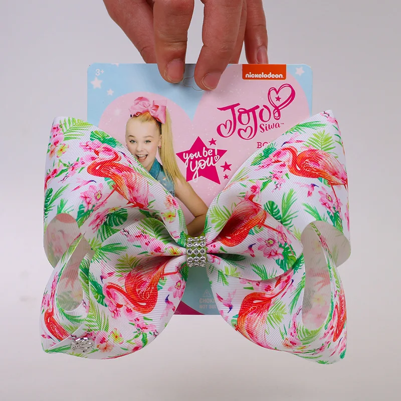 JOJO Siwa повязка для волос с бантом маленьких девочек яркая Поплиновая лента со