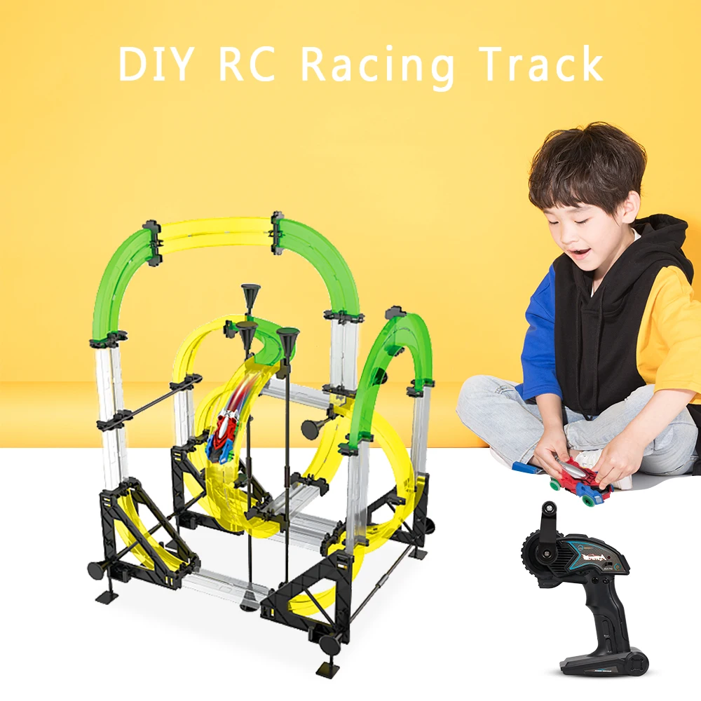 29 трек DIY RC гоночный автомобиль Строительный набор одиночный игрушки слот со