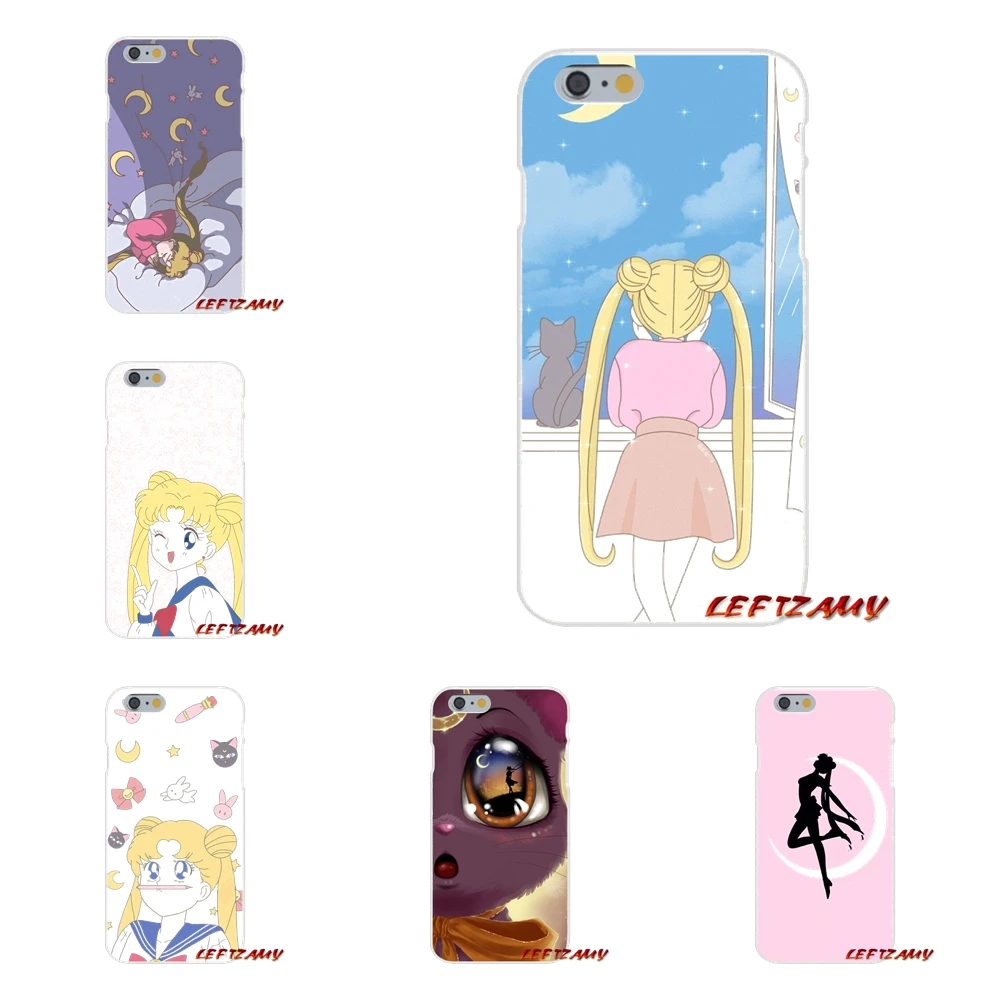

For Huawei P8 P9 P10 Lite 2017 Honor 4C 5X 5C 6X Mate 7 8 9 10 Pro anime sailor moon lune cate Accessories Phone Shell Covers