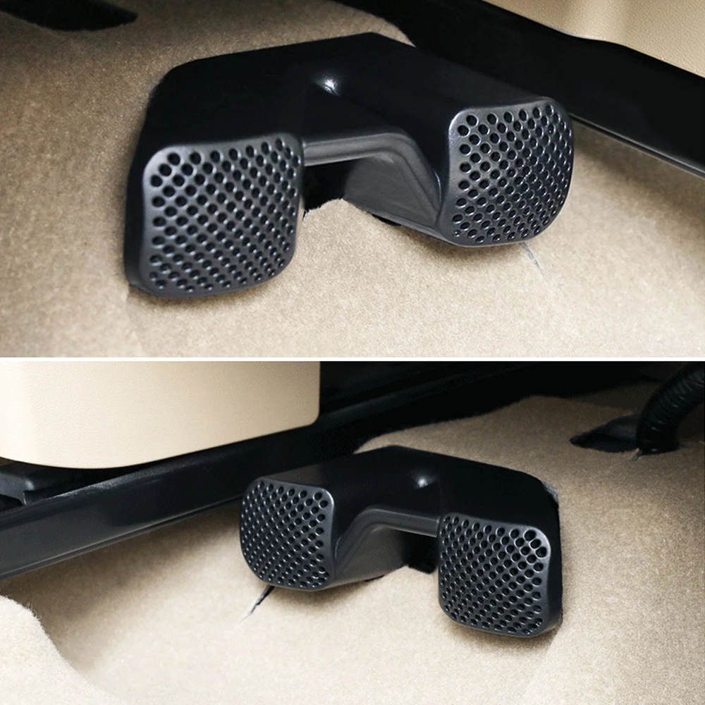 Seat AC Heat Floor Air Conditioner Duct Vent Outlet Grille Cover For Nissan X-trail Xtrail Rogue T32 2014 2015 2016 2017 2018 (6)