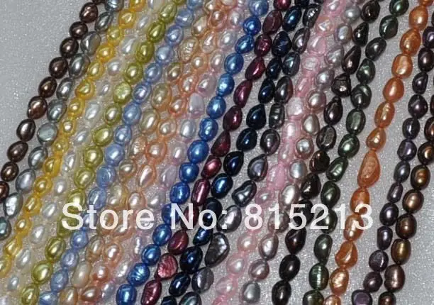

wb 00148 Lot 20 strands AA++ 8-9*11-12mm mix color baroque freshwater pearls