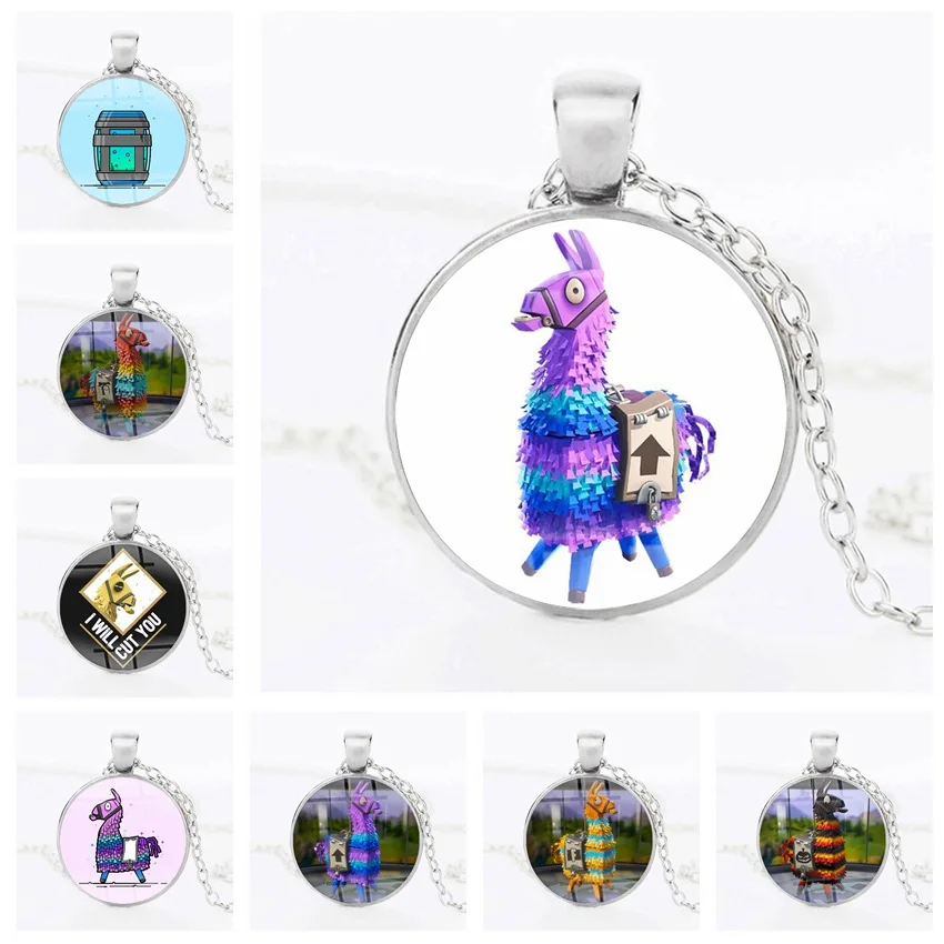 

Fashion simple European and American games around time gem alloy necklace pendant sweater chain for men and women jewelry
