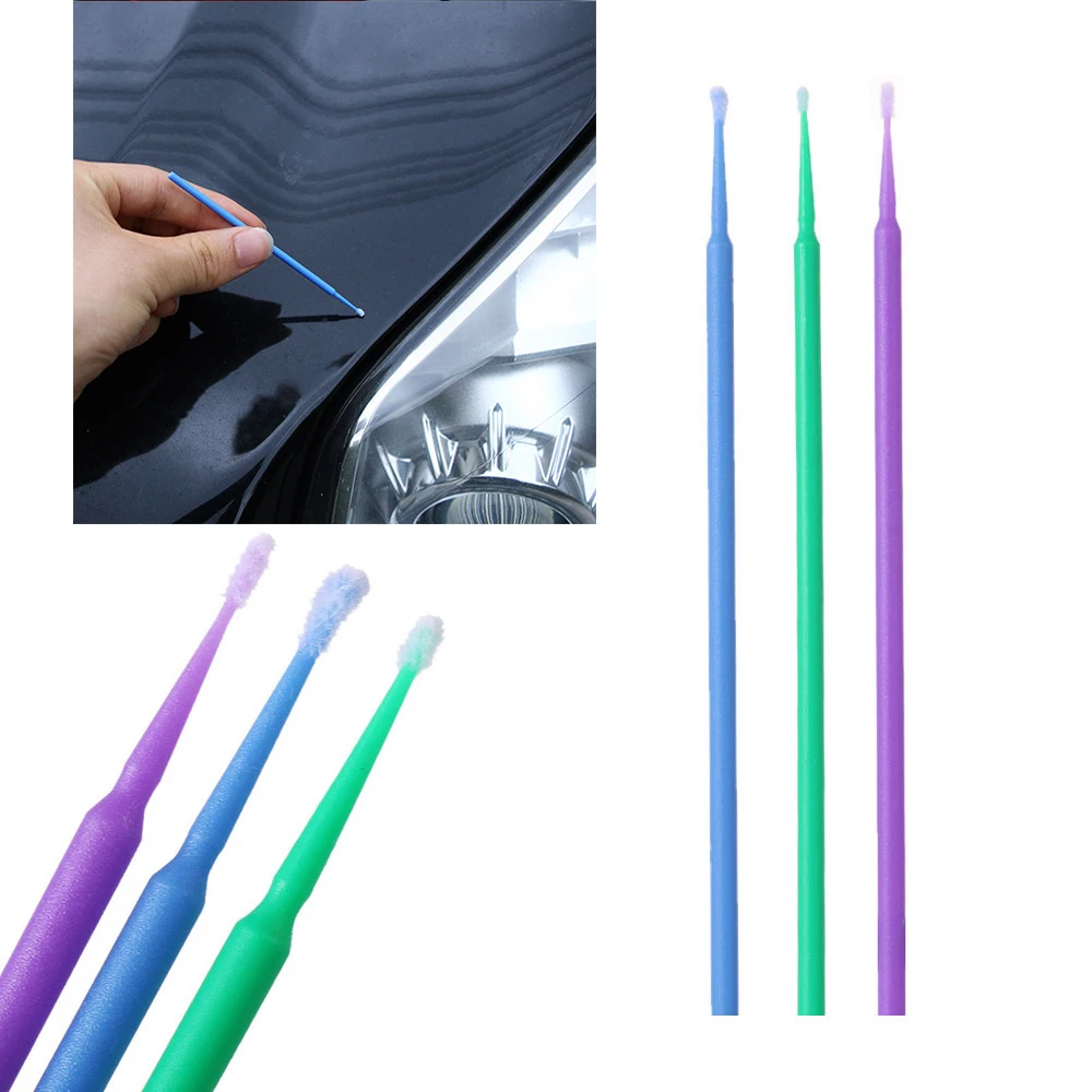 

100pcs/lot New Brushes Paint Touch-up Colorful Pen Disposable Dentistry Small Tip Car Maintenance Tools Automobile Washer