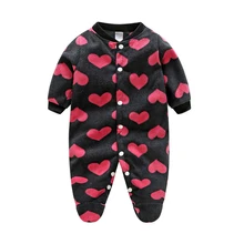 Winter Baby Romper Costumes Fleece Newborn Baby Girl Boy Clothes Overall Long Sleeve Animal Clothing Warm Christmas Baby Clothes