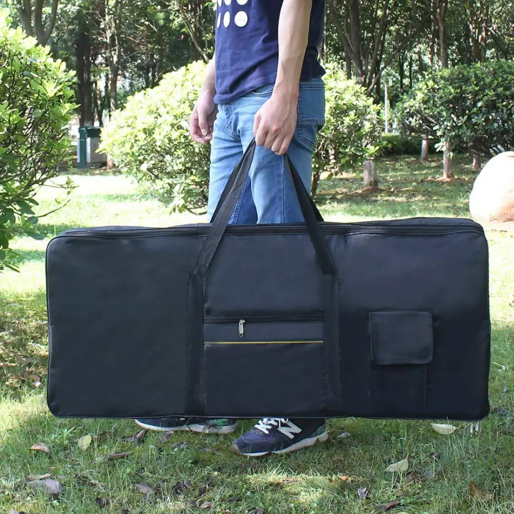 High Quality Waterproof 61-key Electronic Keyboards Container Electric Piano Gig Bag Case Black