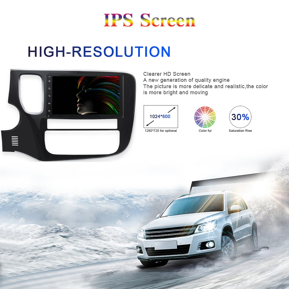 Best Android 9.0 Car Radio 2 Din GPS Navi for Mitsubishi outlander 2013 2014 2015 2018 PX6 DSP IPS Screen 4Gb+64Gb 6-Core RDS WIFI BT 5