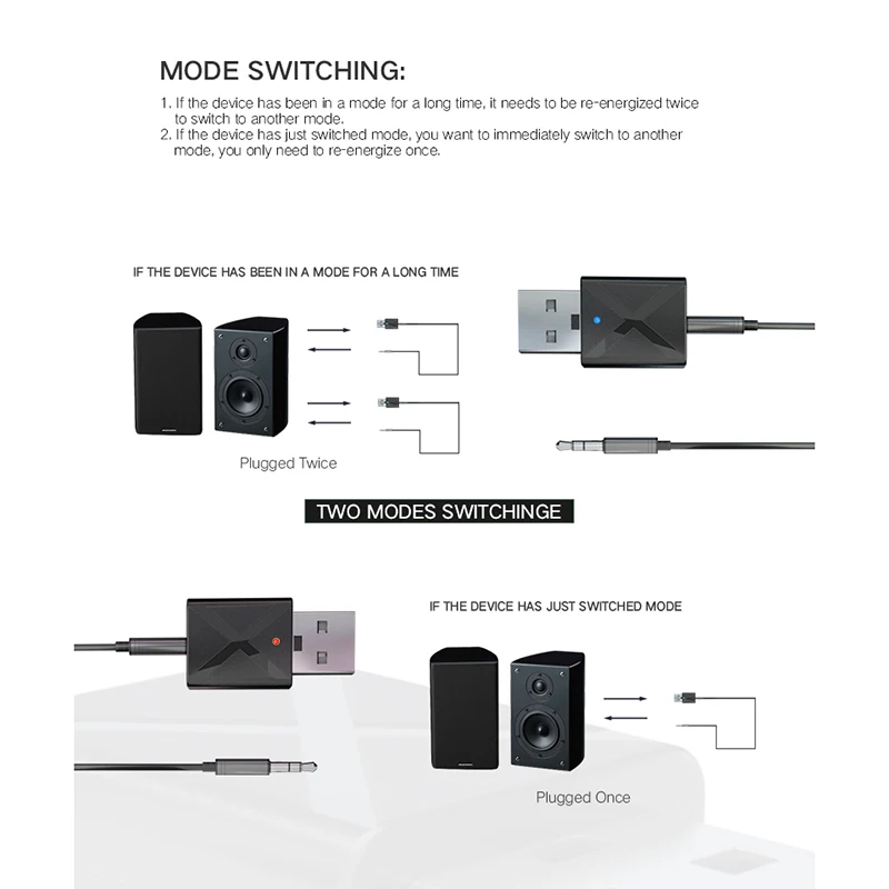 Беспроводной приемник kebidu передатчики Bluetooth V5.0 аудио музыка стерео USB адаптер