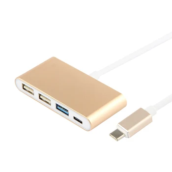 

3 IN1 USB 3.1 Type-C to USB 3.0 HUB USB-C Charging Port Connecting Adapter Cable