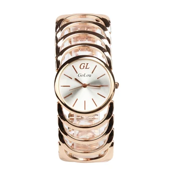

O.T.Sea Fashion Luxury hollow out ladies watches elegant leisure steel belt Watch Personality strap design Women dress Watch