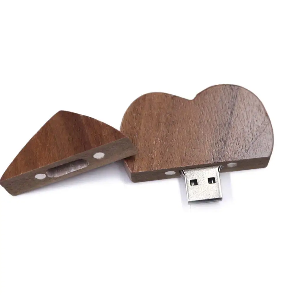 VicSoul деревянный Флешка в форме сердца флэш-накопитель USB флеш-накопитель Флэшка драйверы 32 gb высоким Скорость с соответствующая коробка для подарка новизны