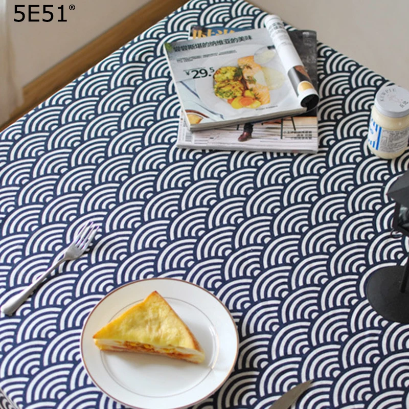 

Japanese style furoshiki diablement fort/tablecloth wave printed/Many uses