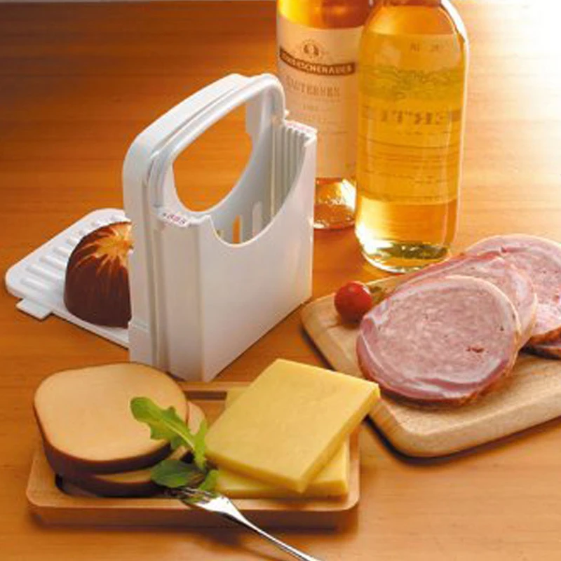 Toast Bread Slicer Loaf Sandwich Cutter Maker Guide Slicing Kitchen Tools