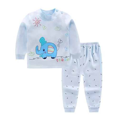 Комплект одежды для маленьких мальчиков, футболка с длинными рукавами+ штаны спортивный костюм из 2 предметов комплект детской одежды, детский спортивный костюм с динозавром для новорожденных - Цвет: P-02
