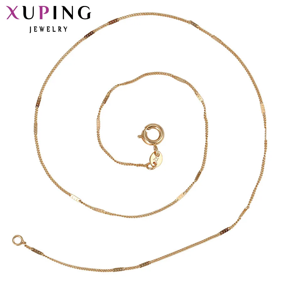 Xuping модное ожерелье дизайн длинное ожерелье золотого цвета цепочка унисекс ювелирные изделия Лидер продаж подарок S13.1-42638