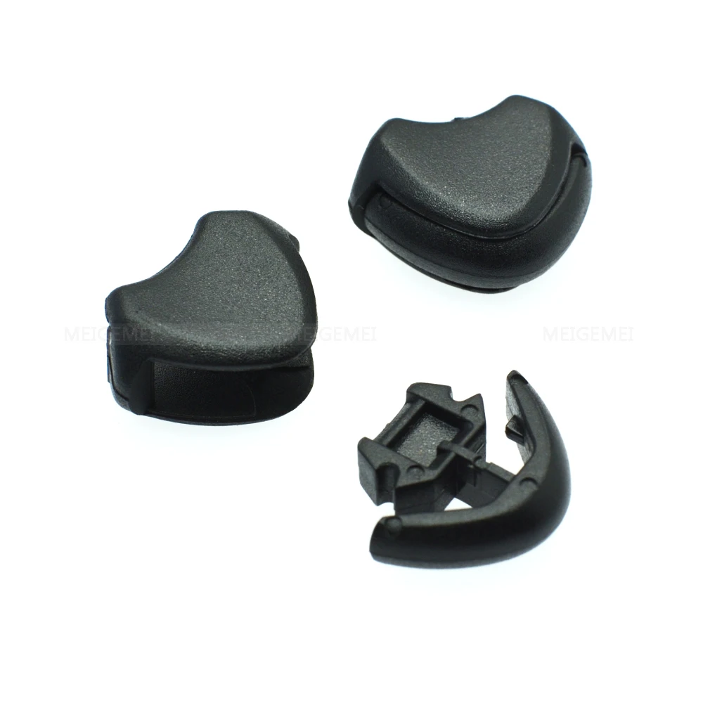 25 Pack Plastic Zipper Pull Cord Ends Lock Stopper Black for Paracord Straps//Backpack//Clothes Zipper