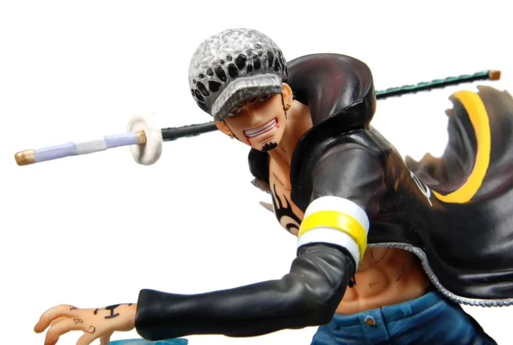 One piece Trafalgar Law ПВХ фигурки-Статуэтки one piece Аниме Law Luffy Коллекционная модель игрушки куклы Diorama 310 мм