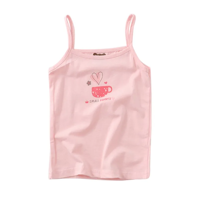 

Summer Children Girls Vest Camisole Kids Sleeveless Shirts Waistcoat Baby Singlet Girls Undershirts Teenager Tank