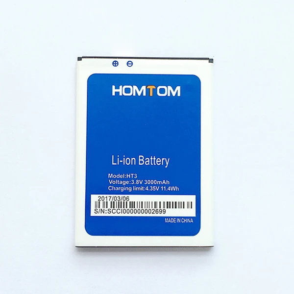 

CUUSEY High Quality New Backup HT3 Battery For Homtom HT3 HT3 Pro 3.8V 3000mAh Replace Mobile Phone Batteries In Stock Recharge