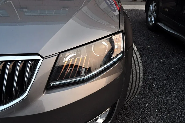 Автомобильный Стайлинг светодиодный HID Rio светодиодный чехол для фары для Skoda Octavia Octavia Bi-Xenon объектив ближнего света