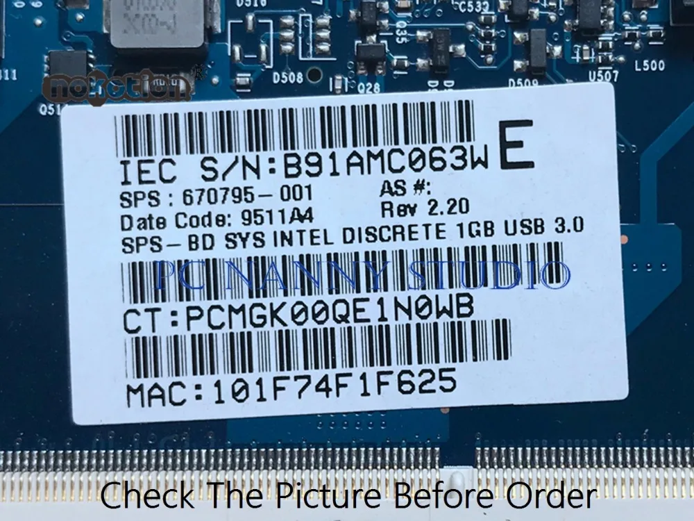 Pananny для hp 4530 s материнская плата 670795-001 аккумулятор большой емкости HM65 DDR3 HD7470 тестирование