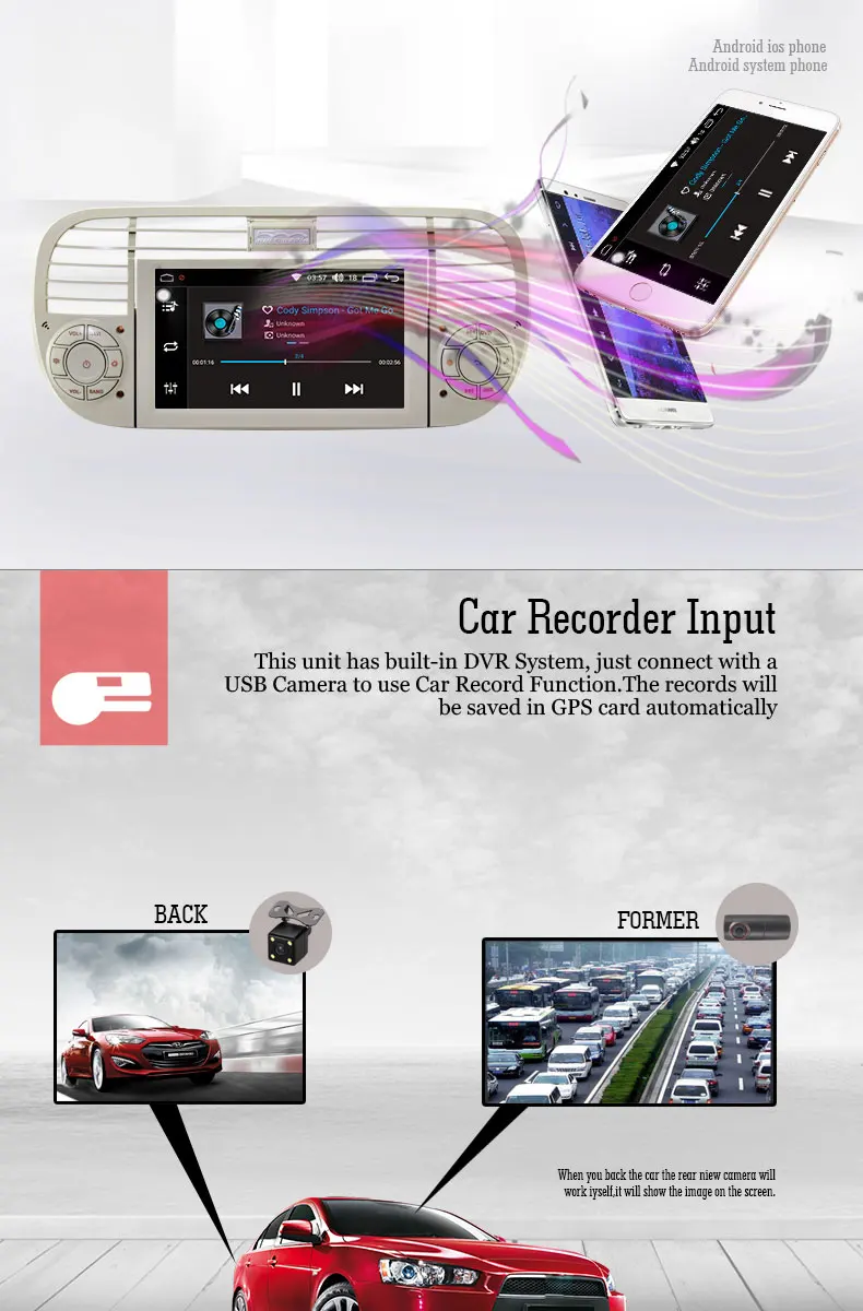 Discount Besina Android 8.0 Car DVD Player For Fiat 500 Abarth 2007 2008 2009-2015 1 Din Car Radio GPS Navigation WiFi Canbus Multimedia 5 Discount Besina Android 8.0 Car DVD Player For Fiat 500 Abarth 2007 2008 2009-2015 1 Din Car Radio GPS Navigation WiFi Canbus Multimedia 5