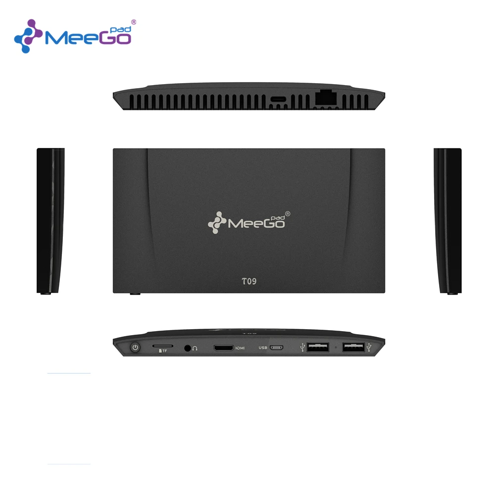 Lowest Price  4GB/64G RAM Portable Type-C Mini PC Box MeeGOPad T09 pro Licensed Windows 10 Intel x5-Z8350 Dual Band Wifi 2.4G/5G Gigabit LAN 