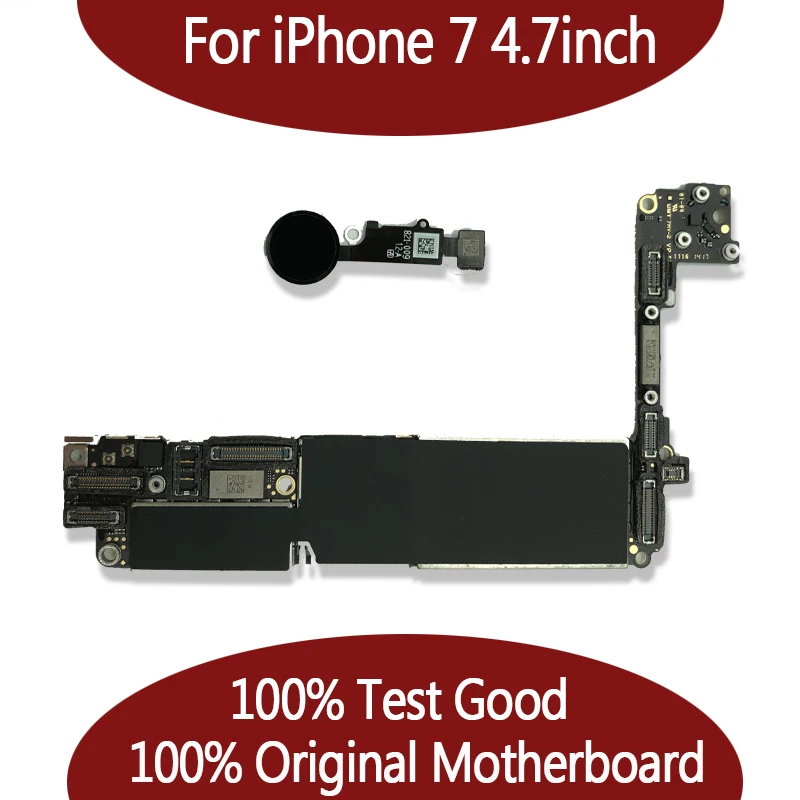 100% оригинальная разблокированная материнская плата для iPhone 7 4 дюйма без Touch ID iphone