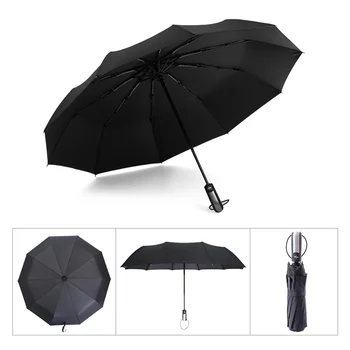 

Windproof Umbrella with Coating Auto Open Close Lightweight Sun Rain Umbrella with 10 Ribs TB Sale