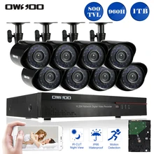 OWSOO 800TVL на открытом воздухе безопасности Камера Системы 8CH полный 960 H/D1 DVR жесткий диск на 1 ТБ HD CCTV видеонаблюдение 8CH DVR Kit 8 IR набор камер