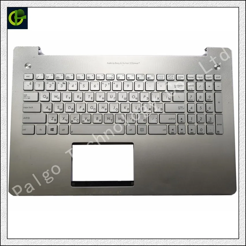 

Russian Backlit keyboard for ASUS N550 N550JV N550JK N550JA RU silver With C shell C cover case box frame