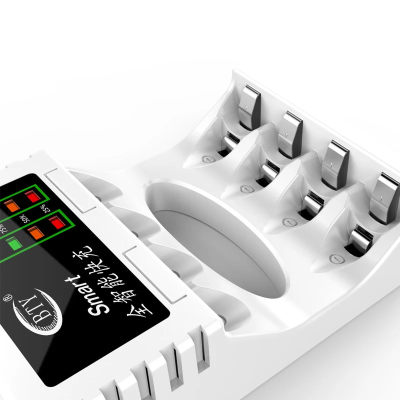 New 92*63*26mm Four Slot Battery Charger for AAA/AA Rechargeable Battery Short Circuit Protection with LED Indicator JSX New 92*63*26mm Four Slot Battery Charger for AAA/AA Rechargeable Battery Short Circuit Protection with LED Indicator JSX